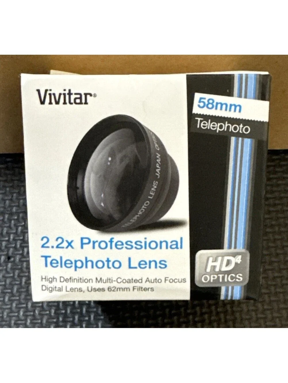 Vivitar 2.2X 58mm Pro Telephoto Lens For 58mm Lens HD4 Optics